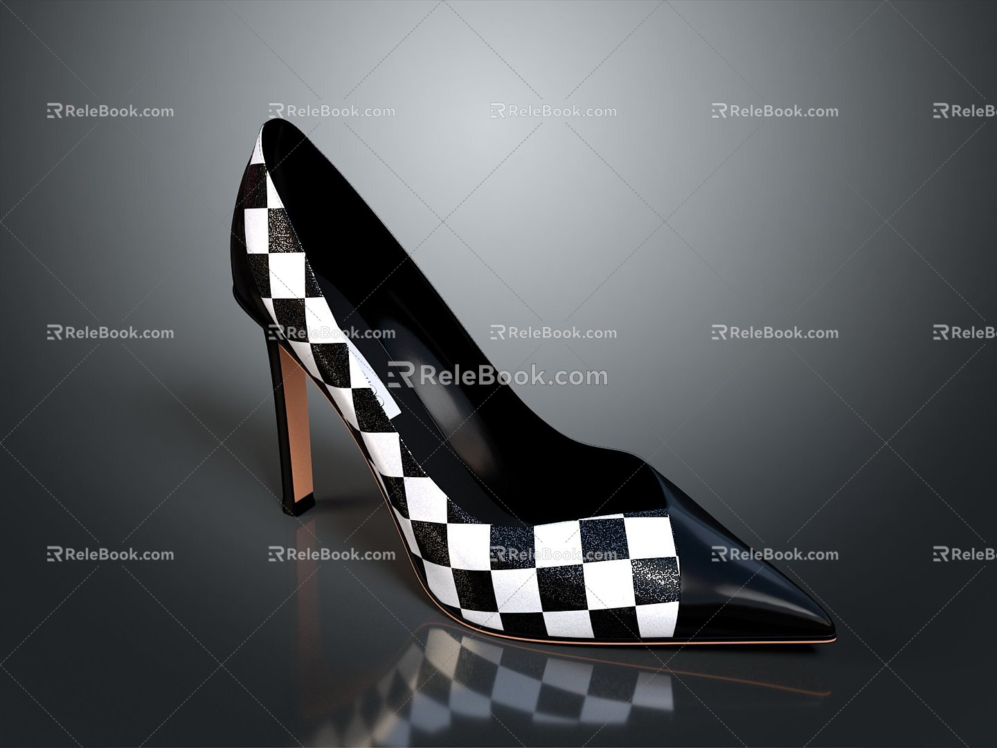 High Heels Stiletto Shoes Stiletto Heels Thick Heel Shoes Thick Heel Shoes High Heel Shoes Fashion High Heel Shoes 3d model