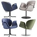 Stylish Accent Chairs In Multiple Colors With Swivel Base And Comfortable Design