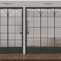 Modern Glass Sliding Doors with New Type and Ribbed Glass Design for Interior Spaces