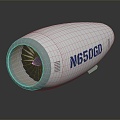 Modern Engine Jet Engine Aircraft Engine 3d model