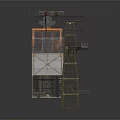 Industrial Tower Equipment With Metal Frame Operator Cabin Platform And Cables