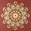 European-style Metal Carved European Pattern Hollow-out Carved Pattern Classical Baroque Carved 3d model