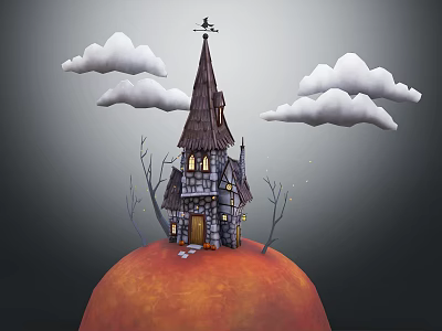 Modern Cartoon Building Cartoon Building Cartoon House Cartoon Building 3d model