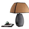 Quiet ancient style table lamp 3d model