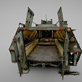 Wheeled Floating Armored Transporter 3d model