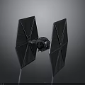 TIE Fighter Spacecraft Model for Space Exploration and Starship Design 3d model