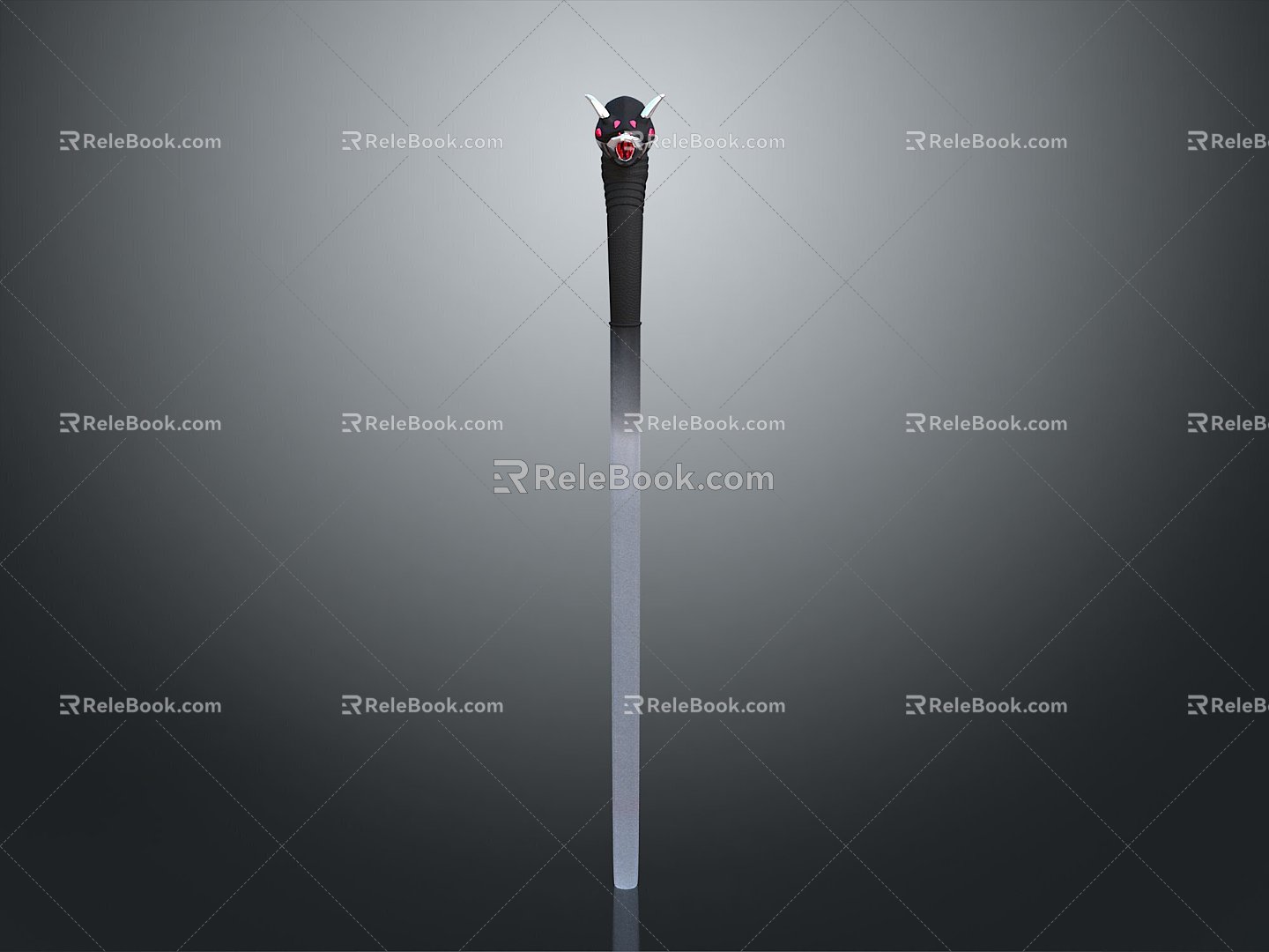 scepter ancient scepter walking stick tongue scepter 3d model