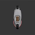 Futuristic Concept Car With Aerodynamic White Body And Orange Accent Wheels