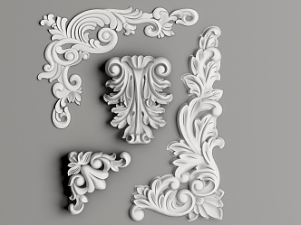 European carved 3D model 3d model