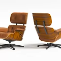Modern Single Sofa with Wooden Frame Leather Upholstery and Swivel Base