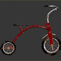 Child Riding Red Tricycle For Outdoor Play Fun And Activities