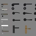 Modern Door Handles with Various Designs Smart Lock Options and Different Materials
