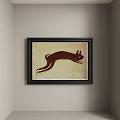 Antique Style Abstract Hanging Painting Retro Abstract 3d model