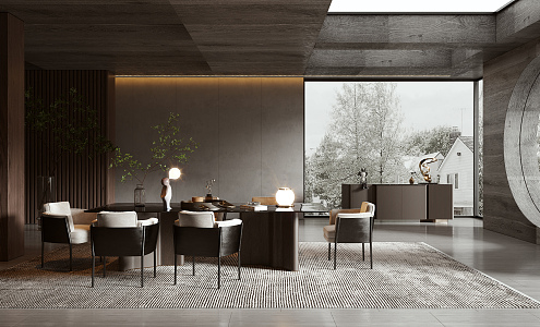 Quiet Minotti Restaurant 3d model