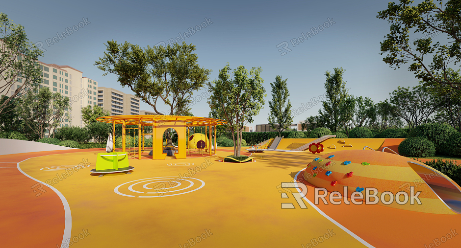 Modern children's play area model