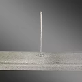 Water Fountain Design Featuring Flowing Water And Vertical Jet Spray Structures