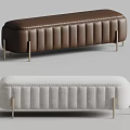NEWOOD Modern Sofa Stool Fabric Sofa Stool Leather Sofa Stool 3d model