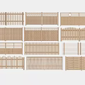Wooden Fence Collection With Various Designs For Home Garden Decoration