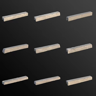 Road curb 3d model