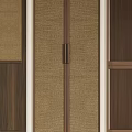 Sophisticated Minotti Wardrobe Doors With Wooden And Rattan Panel Designs For Modern Interiors