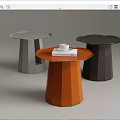 Modern corner table 3d model