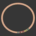 Wooden Circular Train Track With Colorful Cars For Kids Room Furniture