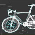 Golden Racing Bicycle With Streamlined Frame Black Wheels Yellow Rims And Brown Saddle