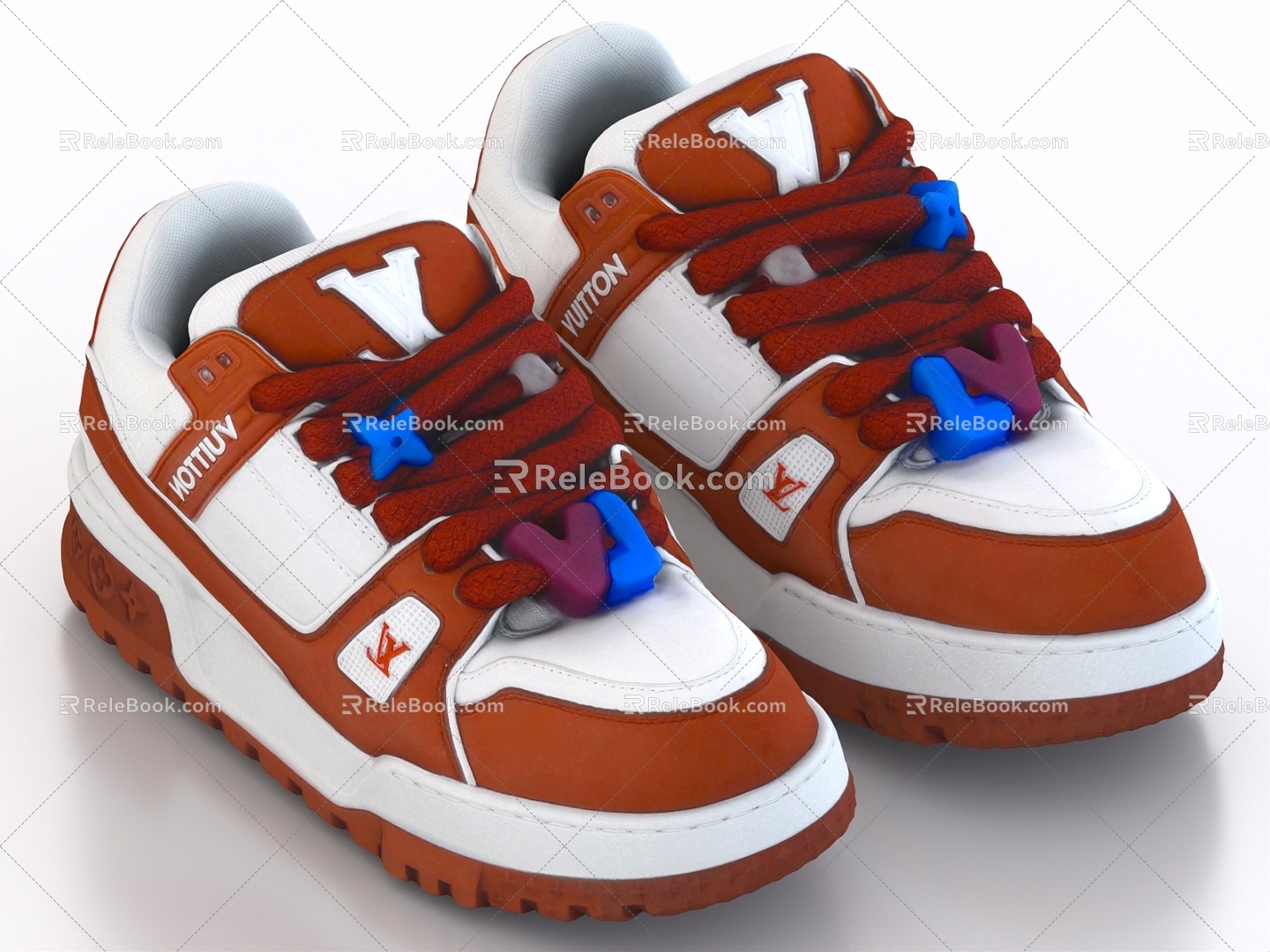 Children shoes shoes canvas shoes running shoes sneaker board shoes 3d model