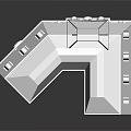 Classical Multi Story Residential Building With Black Roof Balconies And Arched Windows