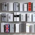 Refrigerator Zero Embedded Refrigerator Double Door Refrigerator Cross Refrigerator Three Door Refrigerator Freezer 3d model