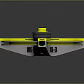 Cosmic Aerospace MS-3 Mechanical Component With Yellow And Gray Circular Structure For Spacecraft