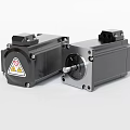 Industrial Servo Motors With High Precision Shaft And Warning Label Design