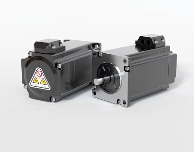 modern servo motor 3d model