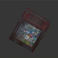 Vintage Game Cartridge With Colorful Cartoon Characters And Classic Retro Design