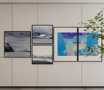 Decorative Hanging Painting 3d model