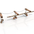 Wooden Household Drying Rack With Clips For Hanging Clothes Towels And Small Items