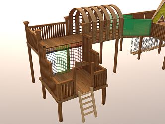 Modern Amusement Facilities Wooden Children Xerox Facilities Toys Climbing 3d model