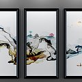 New Chinese Decorative Painting 3d model