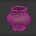 Handcrafted Textured Terracotta Vase As Decorative Accent For Rustic Furniture