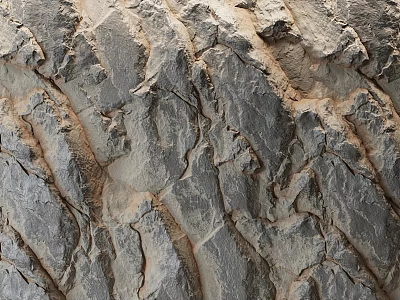 Rough Stone Architectural Component With Natural Texture And Decorative Surface 3d model