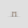 Elegant Beige Pleated Curtains With Valance For Classic Window Interior Design