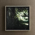 Scenic Landscape Painting With Tall Trees Sunlight Through Leaves And Green Grass