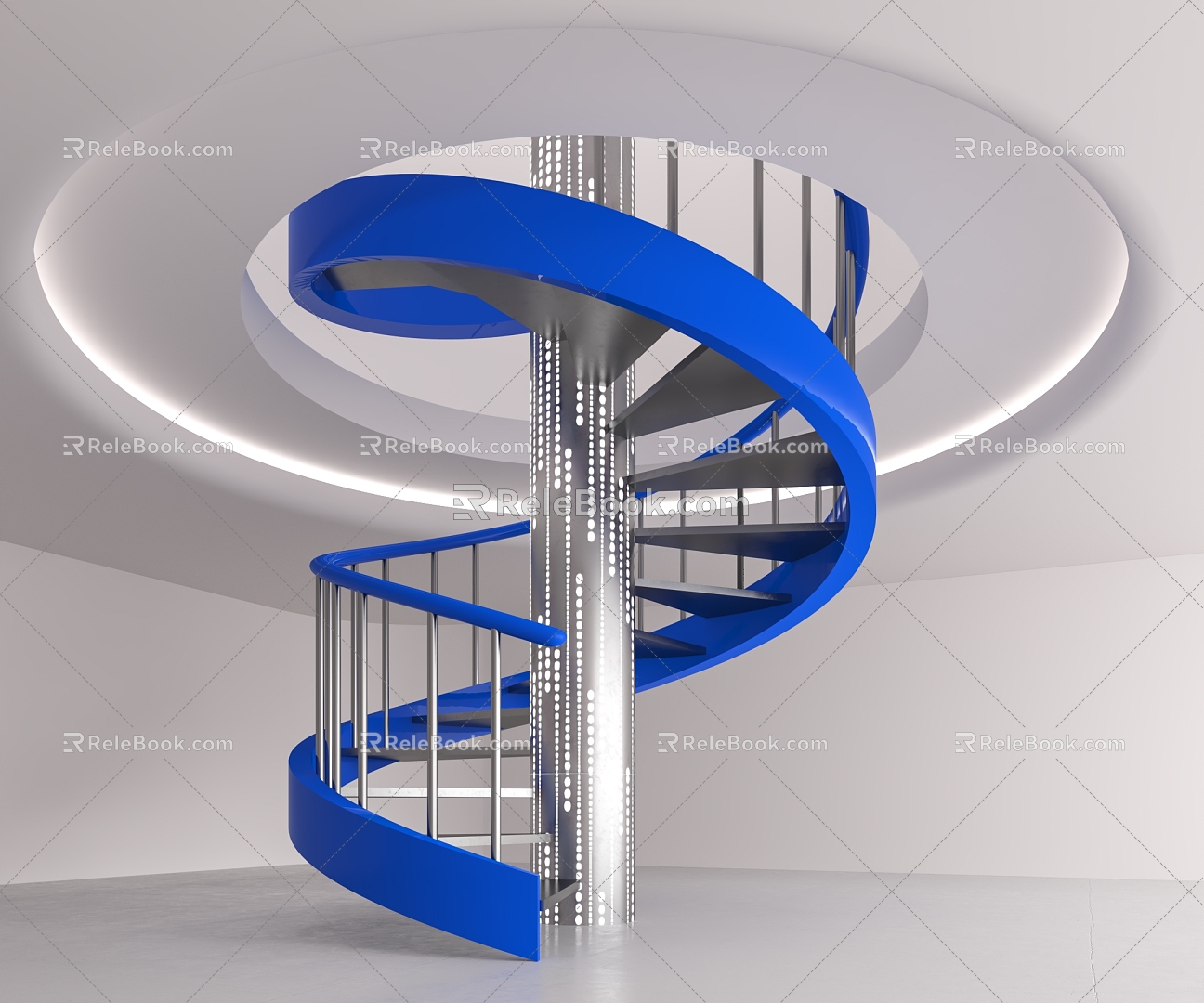 revolving staircase 3d model