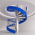 revolving staircase 3d model