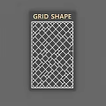 Modern Grid Shape Wall Decor with Geometric Pattern for Interior Design 3d model