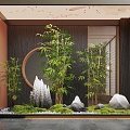 New Chinese Landscape Landscape Moss Landscape Setches Interior Landscape 3d model