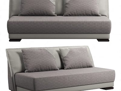 Italian modern double sofa 3d model