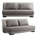 Italian modern double sofa 3d model