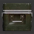 Two Green Metal Storage Boxes With Transparent Lids And Secure Latches