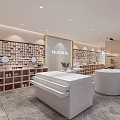 Modern Jewelry Store Interior With Display Counters 3d model